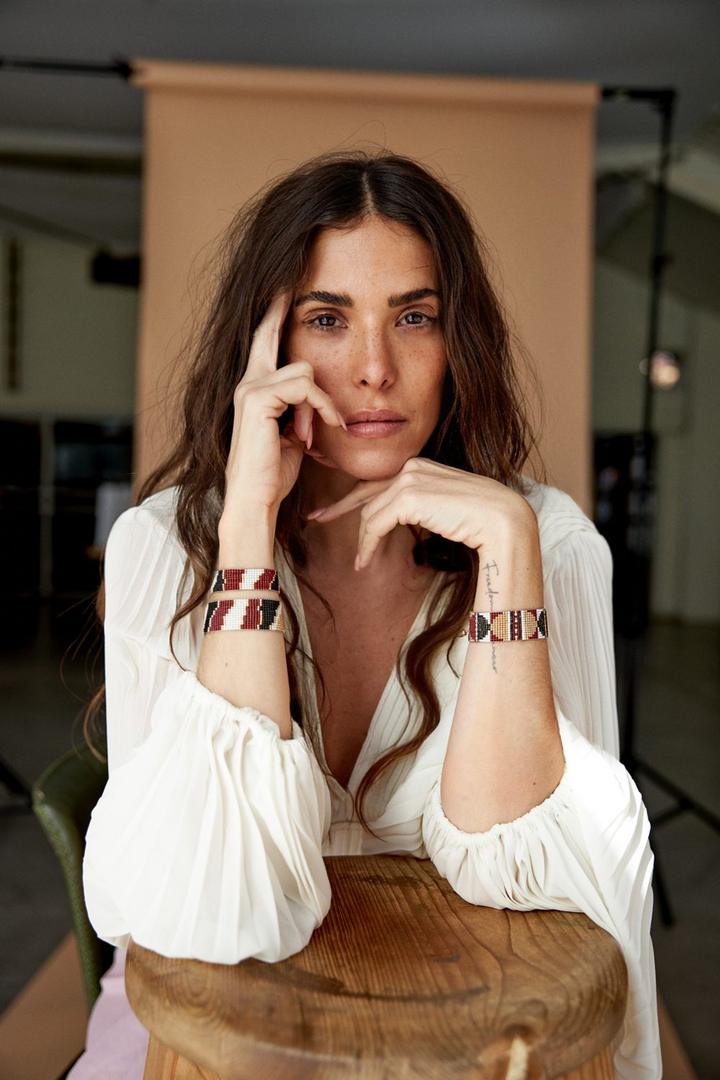Portrait with handwoven Tangled Tribe jewelry